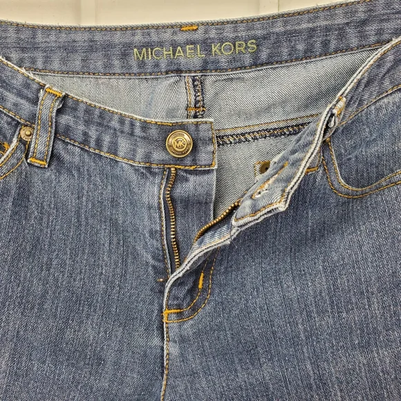Michael Kors Women's 6 Mid Rise Bootcut Denim Blue Jeans - Picture 7 of 11